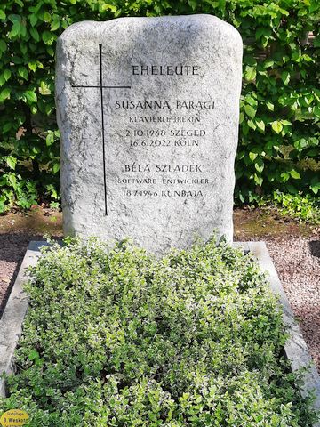  20250428 Grabmal Paragi Szladek in Koeln Gartenweg Friedhof Weiden-alt 